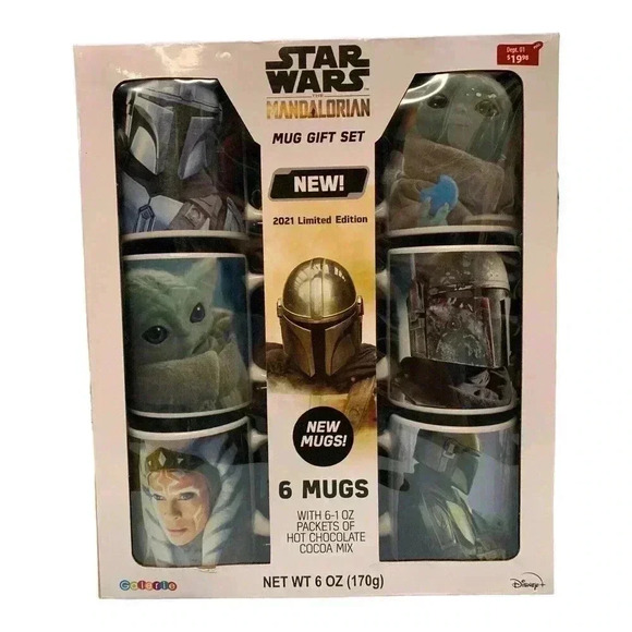 Disney Star Wars The Mandalorian Gift Mug Set, Set Of 6 Coffee Cups 8oz 2021 - Picture 1 of 8